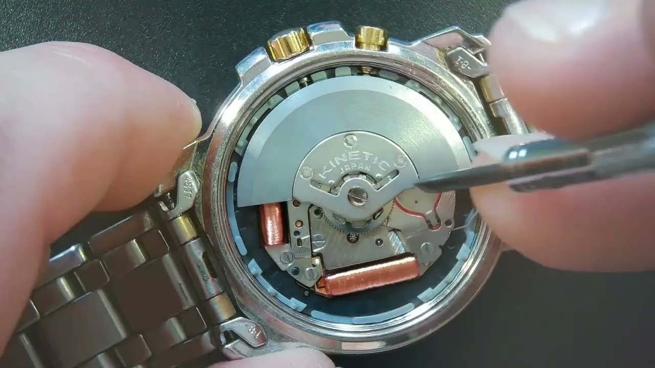Замена кинетического конденсатора (аккумулятора) Seiko