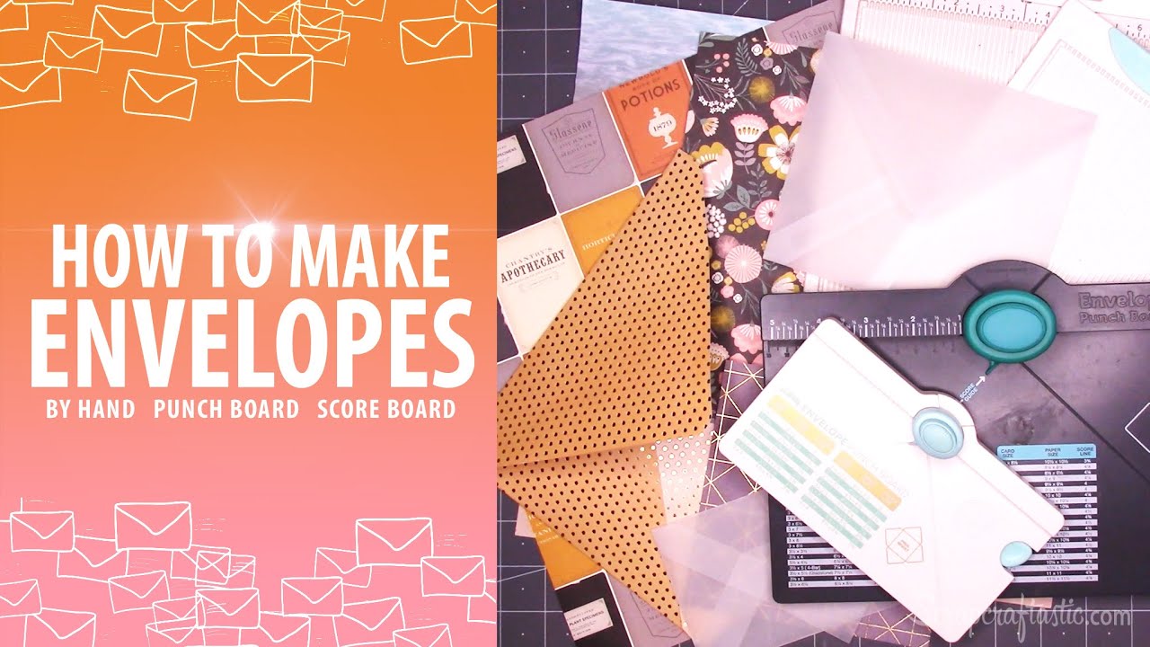 HOW TO MAKE ENVELOPES With and Without a Punch Board | DIY | TUTORIAL