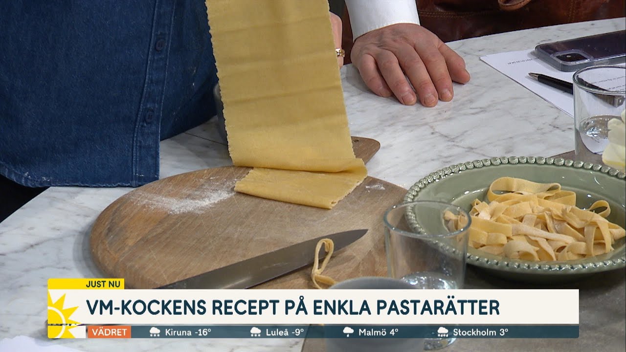 VM-kockens enkla tips till hemmagjord pasta - Nyhetsmorgon (TV4)