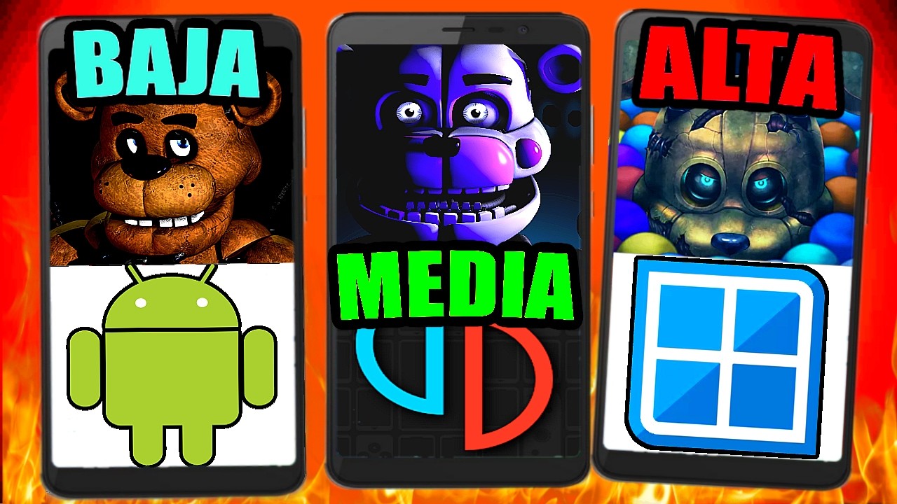 TODOS los FNAF en ANDROID 2025 (Según TU GAMA)😲