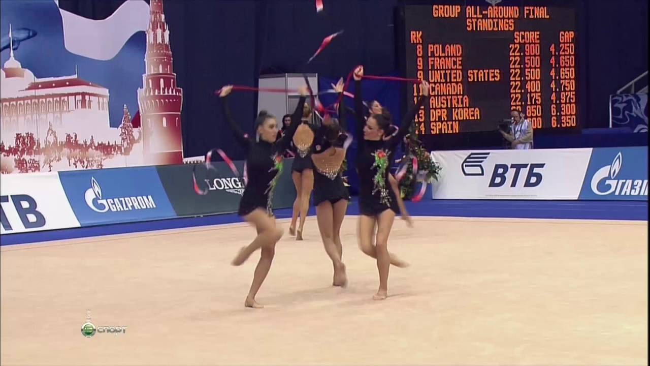 Spain 3 Ribbons + 2 Ropes AA 2010 World Championships (HD)