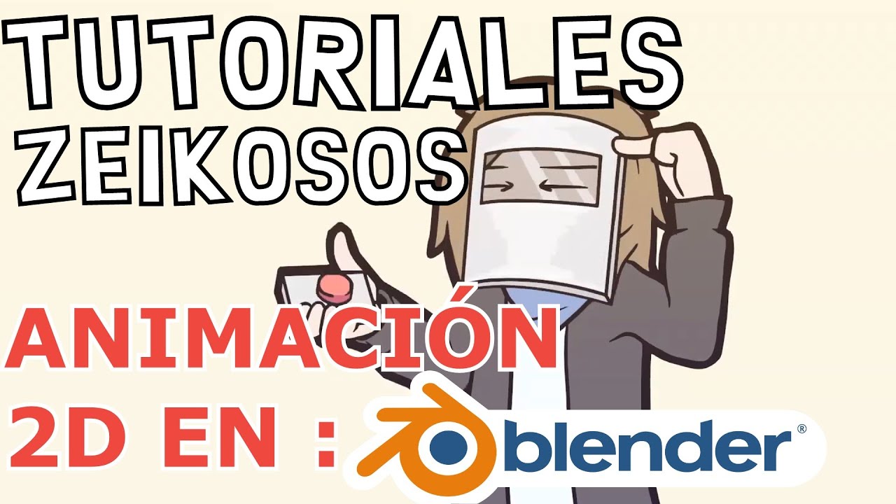COMO HACER ANIMACIONES 2D EN BLENDER (grease pencil) | Zeiko Animations :D #animación #tutorial