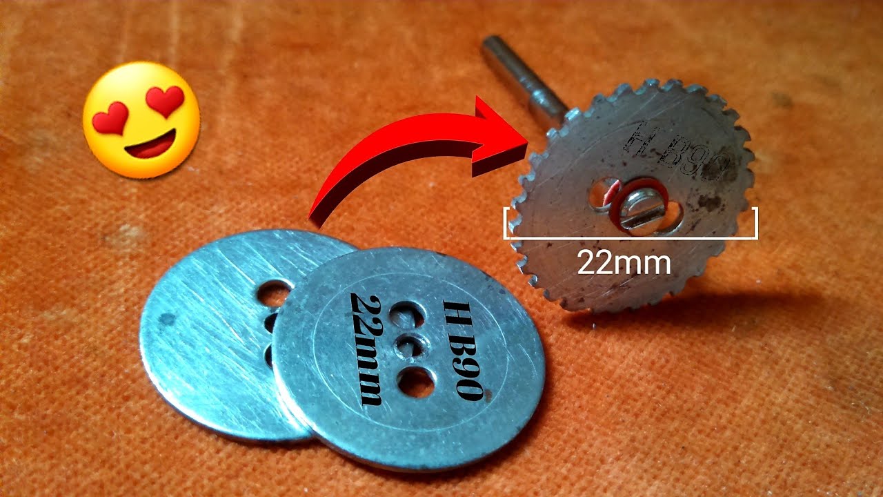 How to make mini cutter blades at home/Diy mini circular saw