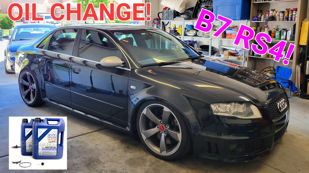 OIL CHANGE on my 2007 Audi B7 RS4!