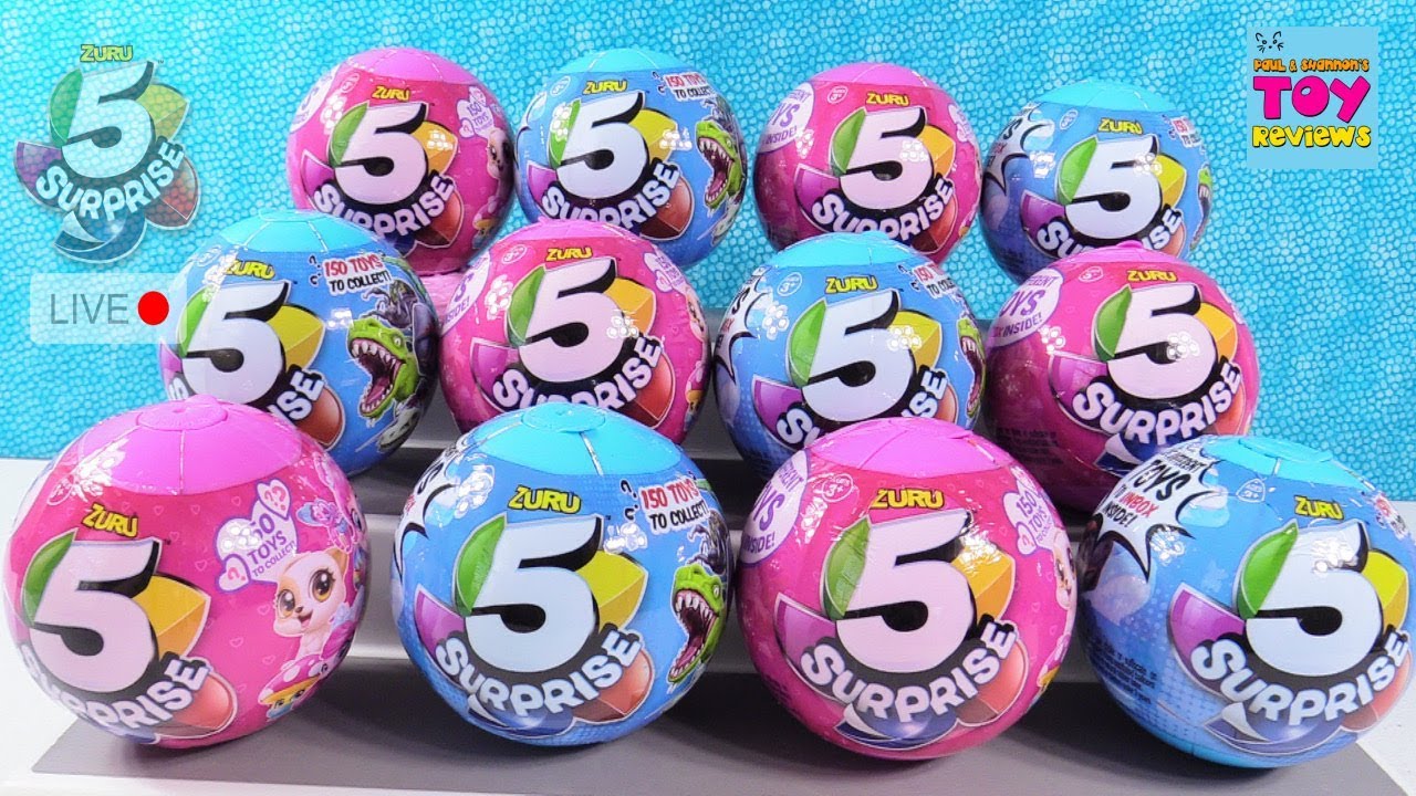 5 Surprise Live Capsule Unboxing Blind Bag Toy Review | PSToyReviews
