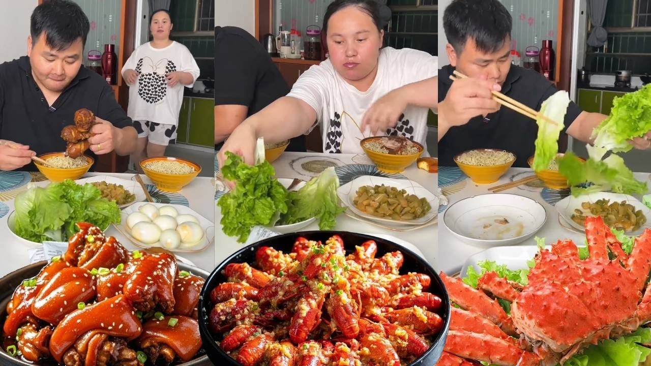 想独享美味？抠门老公的美梦破碎！我趁他分神早已把肉吃光光！【阿勇夫妇】