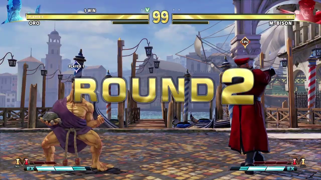 STREET FIGHTER V CHAMPION EDITION Oro vs M.Bison