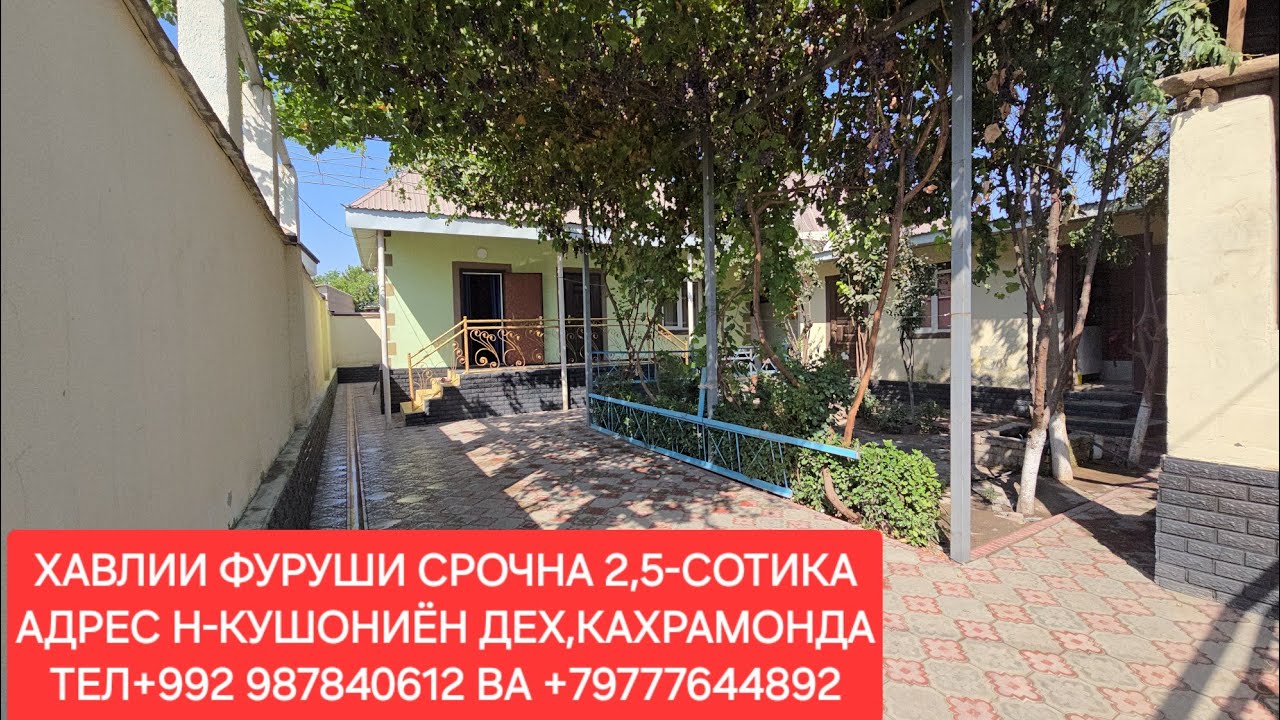 Хонахои фуруши ТЧ. Н-КУШОНИЁН ЧИСЛОИ 19,07,2025,СОЛ.