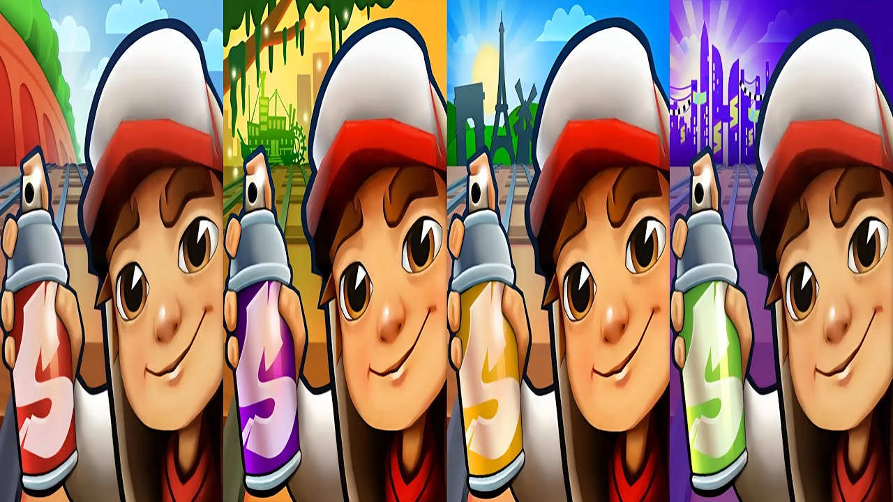Subway Surfers : Classic 2025 🆚 New Orleans 2024 🆚 Paris 2024 🆚 Shenzhen Showdown 2024 