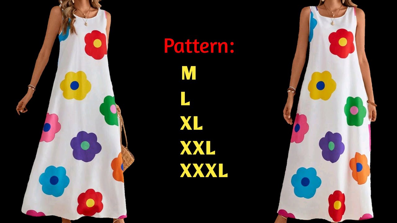 ⚘️You Don't Have To Be a Tailor⚘️So Easy Only 10 Minute Dress Pattern 💃 Stylish and Simple Pattern