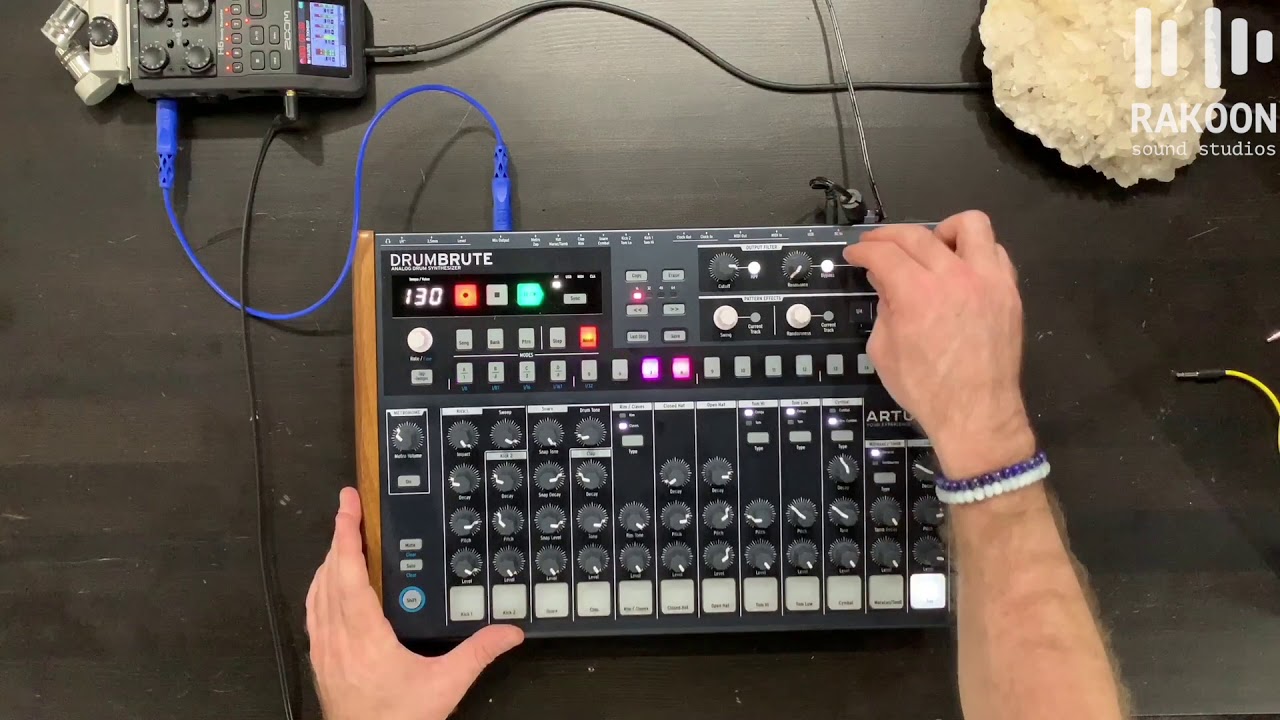 Arturia Drum Brute Tutorial and Basic Functions (Rakoon Sound Studios Tips and Tricks)