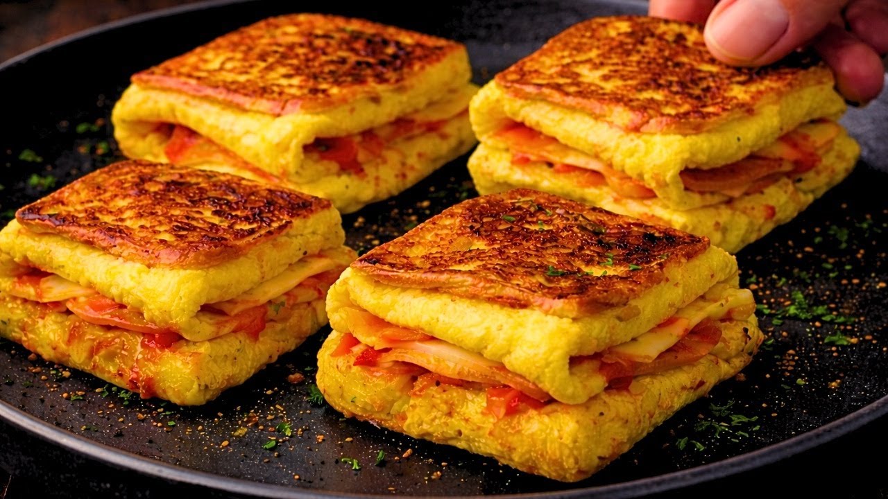 Это вкуснее и проще, чем пицца! Этот омлет с горячей сосиской был просто восхитительным!