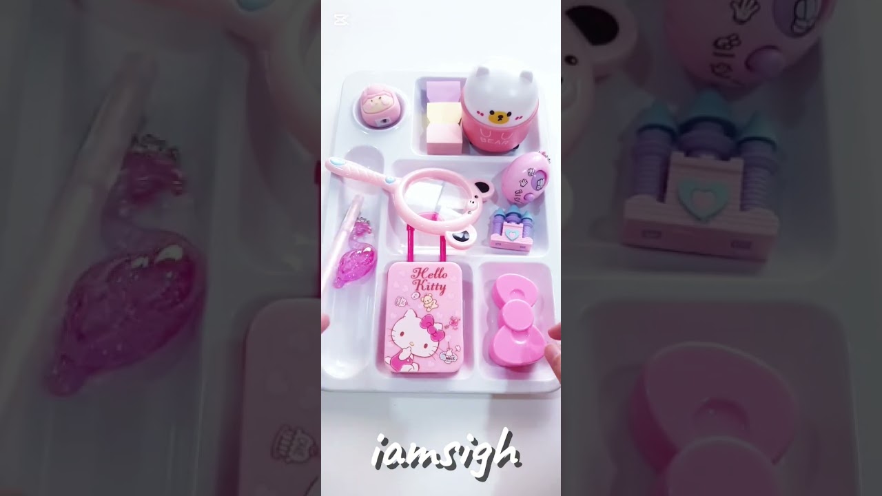 cute pink stationery platter eraser pen sharpener #hellokitty