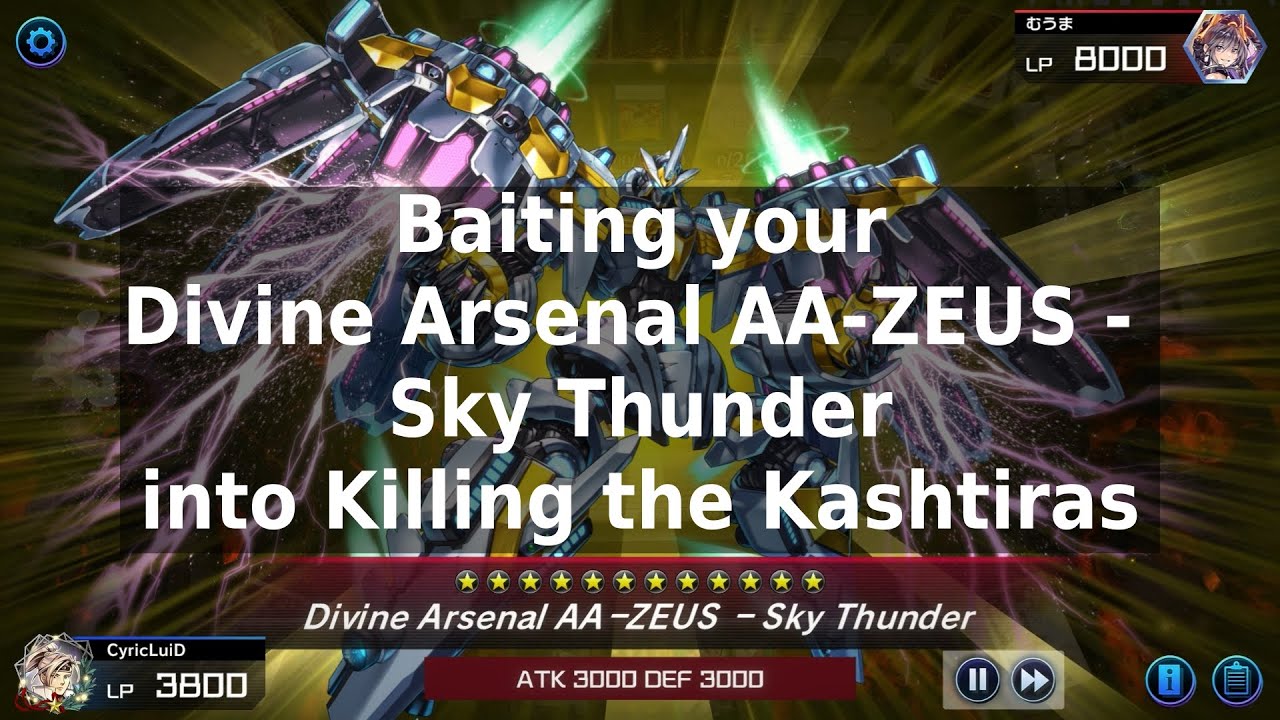 Yu-Gi-Oh! Master Duel | Baiting your Divine Arsenal AA-ZEUS - Sky Thunder into Killing the Kashtiras
