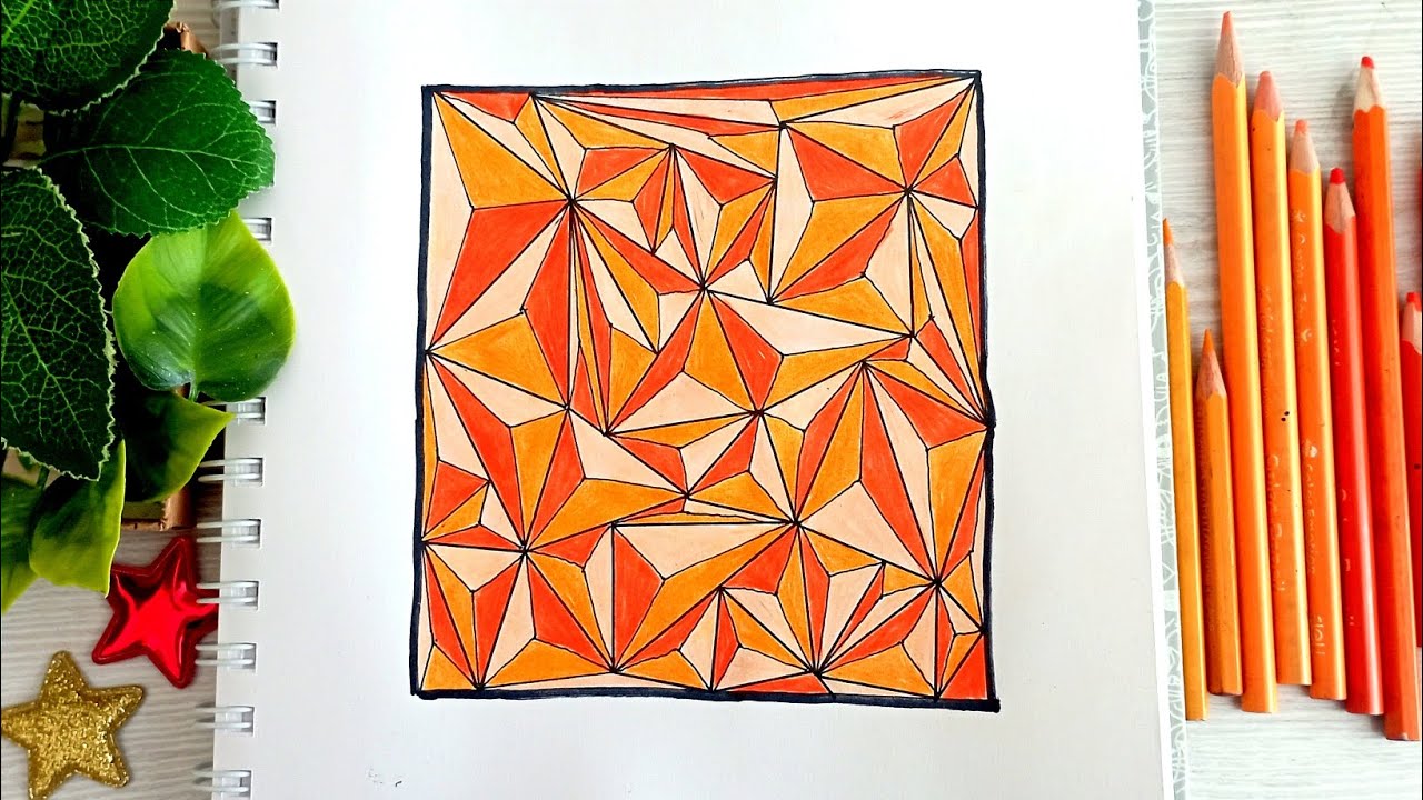 #57 Orange Mood | Time for Calming | Art Therapy 🍊