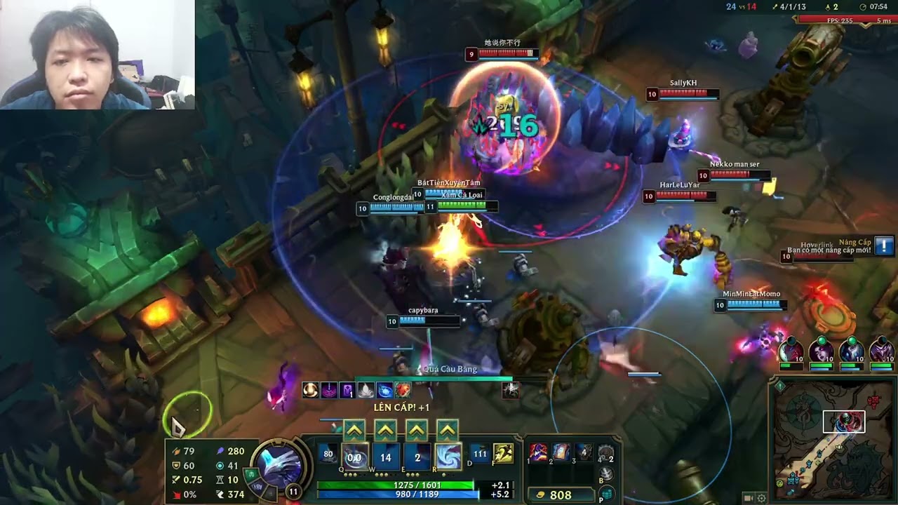 Anivia cùng Kindred, Morgana, Yone, Shaco - Punlove1996 ( 14/2/2026 )