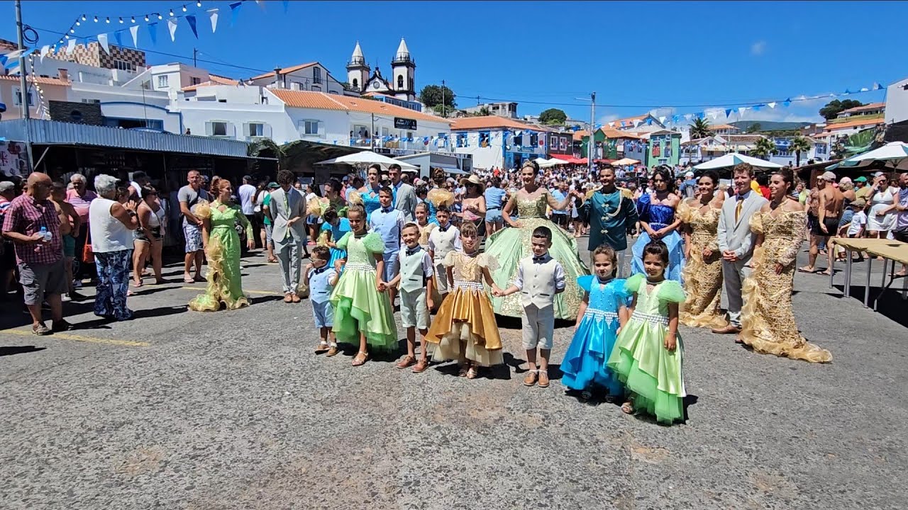 Ilha Terceira Açores, 12-08-24 Tradicional Bodo de Leite. 1°Parte.