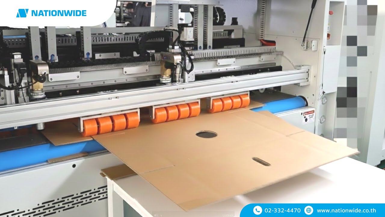 เครื่องตัดกล่องลูกฟูกไซส์เล็ก Corrugated Box AOPACK รุ่น BM1800 Mini | Packaging On Demand
