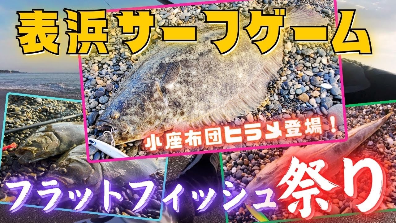 【サーフゲーム】小座布団ヒラメ登場？！フラットフィッシュ祭りの表浜サーフゲーム