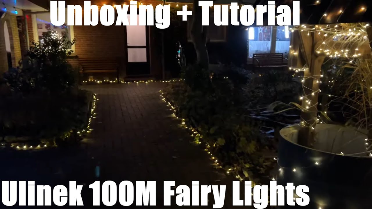 Ulinek 100M 1000LEDs Fairy Lights, Christmas String Lights Outdoor / Indoor unboxing & instructions