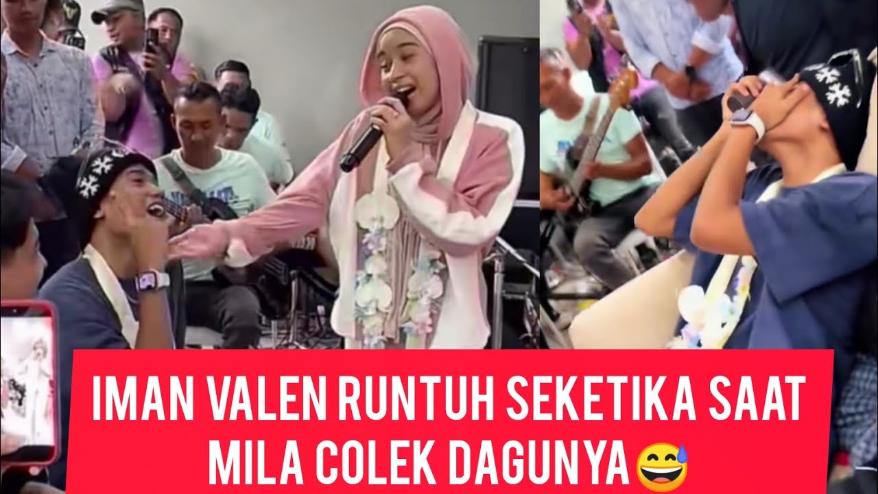 TRENDING!! DETIK2 VALEN PENGSAN SALTING SAAT DICOLEK DAGUNYA OLEH MILA😅