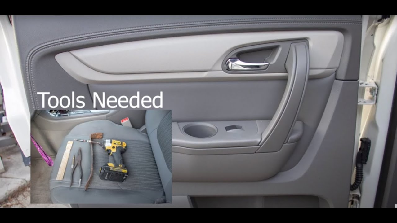 How To Replace Drivers side rear Window Switch on a 2015 Chevy Traverse.