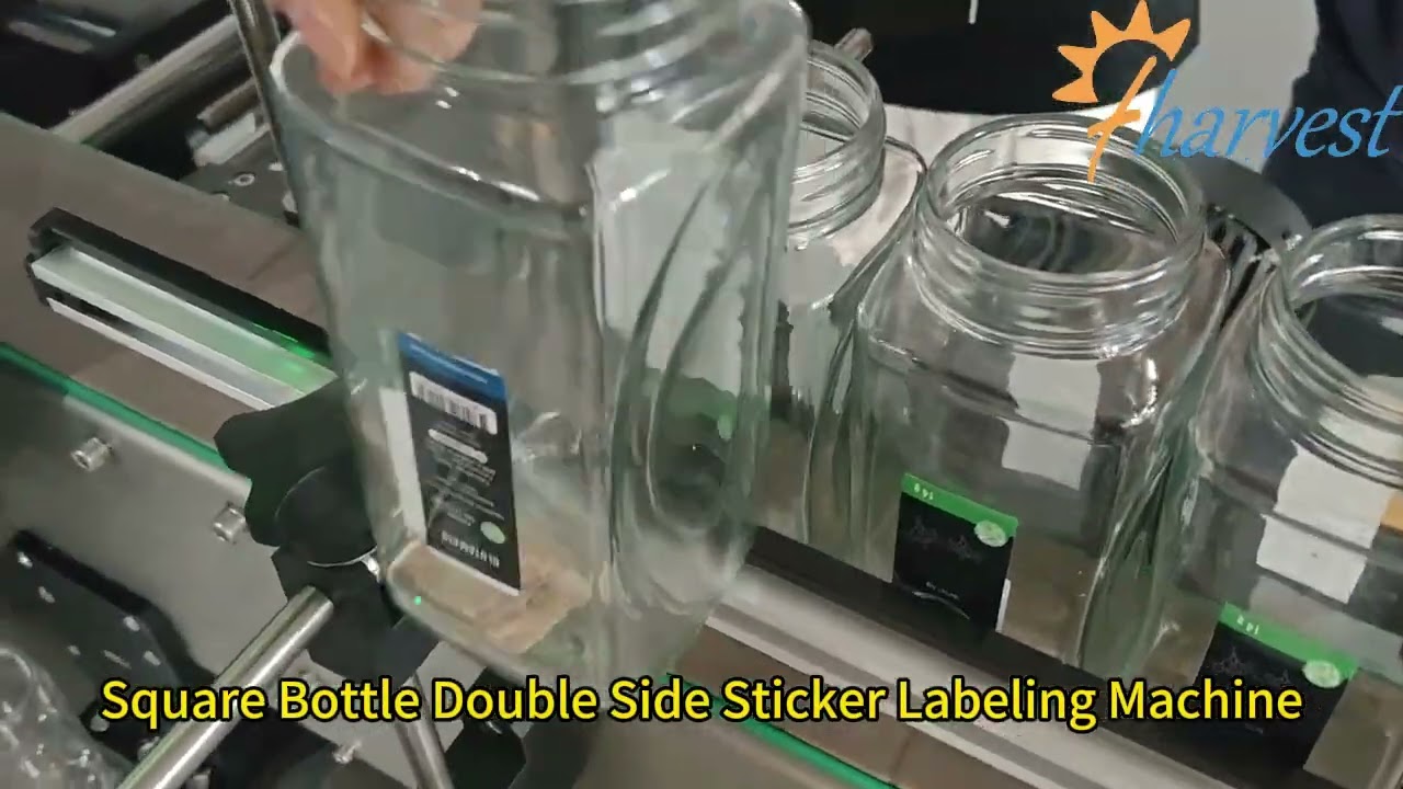 Double Side Sticker Labeling Machine, Automatic Two Sided Pressure Sensitive Labeler