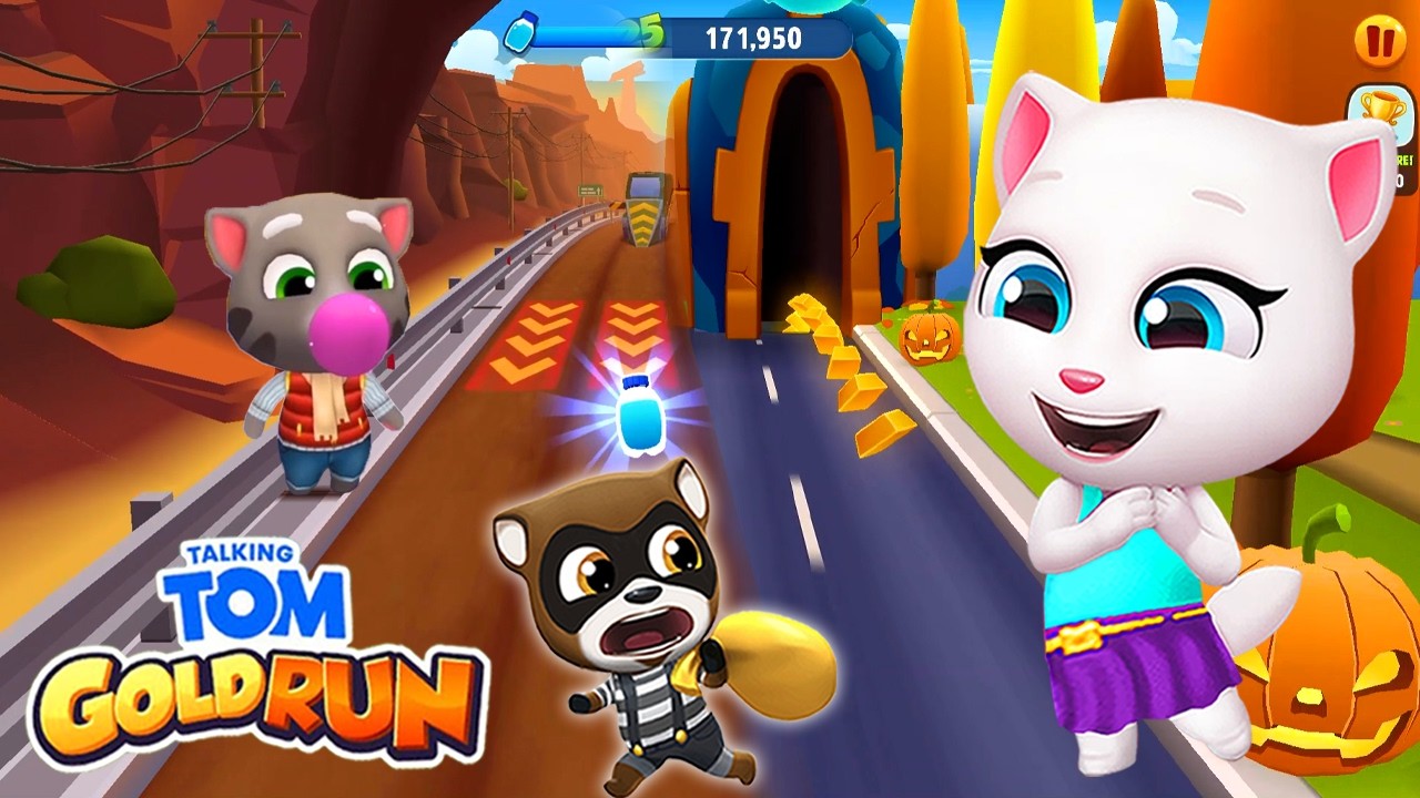 Halloween Wacky Planet Special 🎃 Talking Tom Gold Run Gameplay!