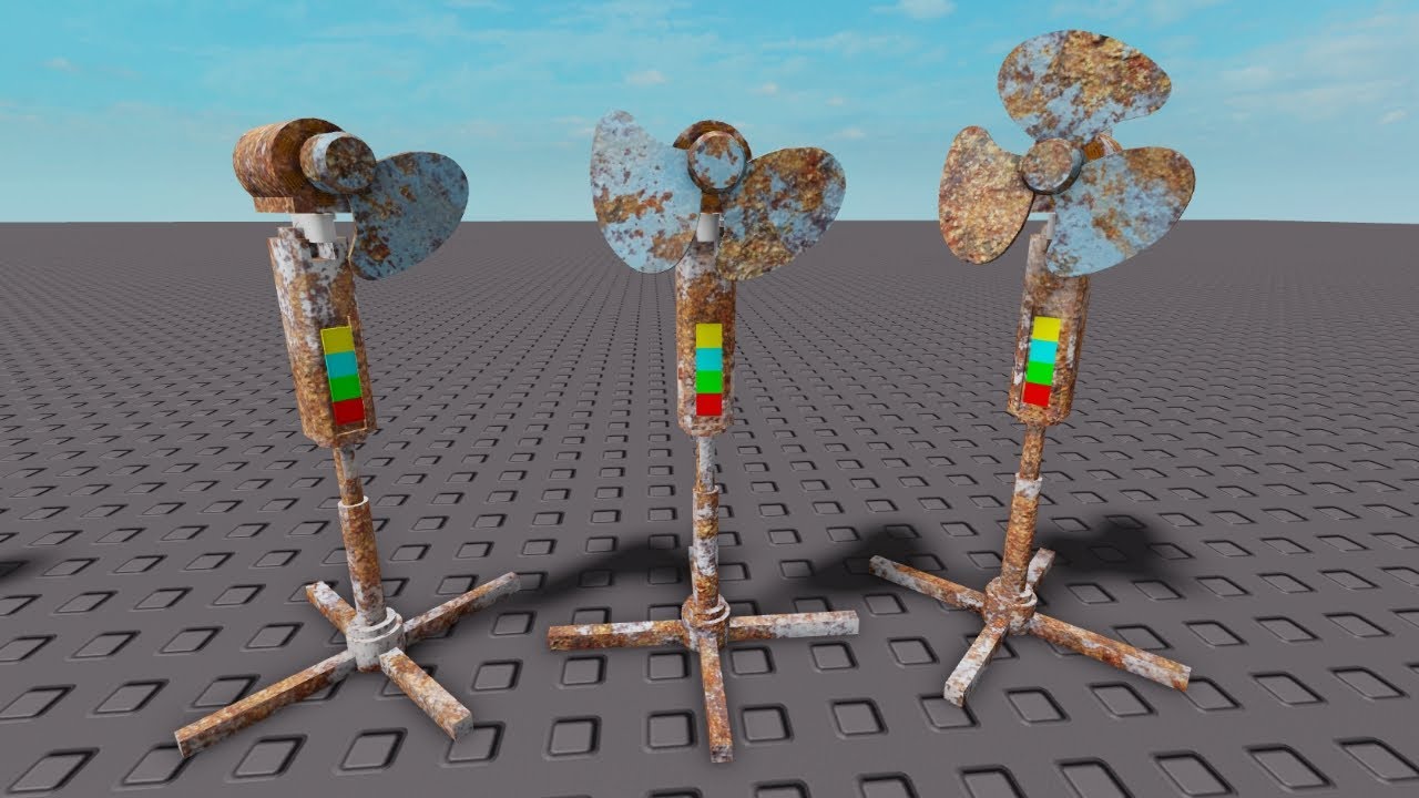 Three Fan With a Broken Blade | Kipas Angin Baling Baling 1,2,3 Bilah