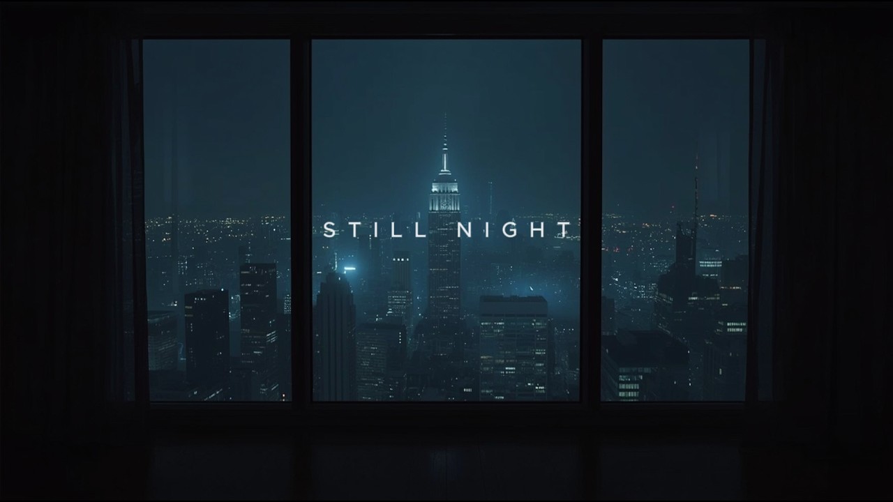 Still Night Ambient Music | Window View at Night (45 Min)