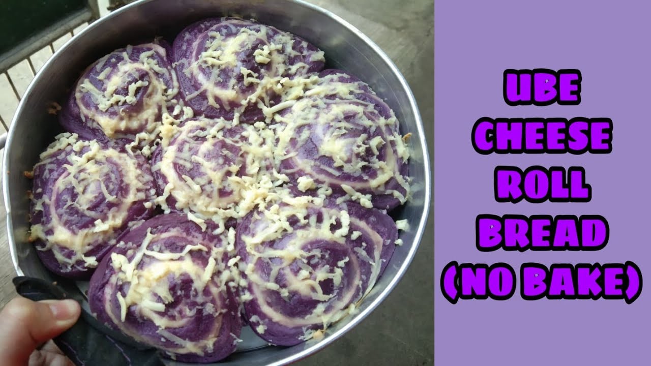UBE CHEESE ROLL BREAD (NoBake)