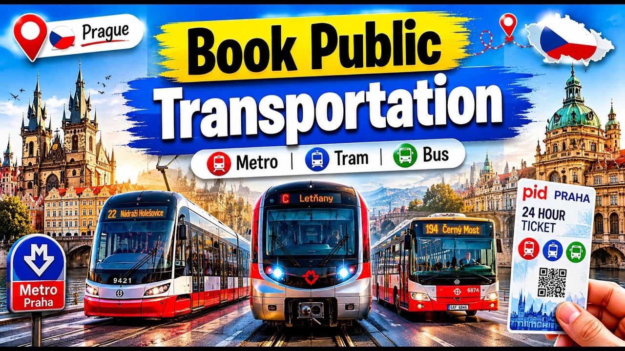 How to Book Public Transportation in Prague 🇨🇿 | Prague Metro, Tram & Bus Tickets Guide