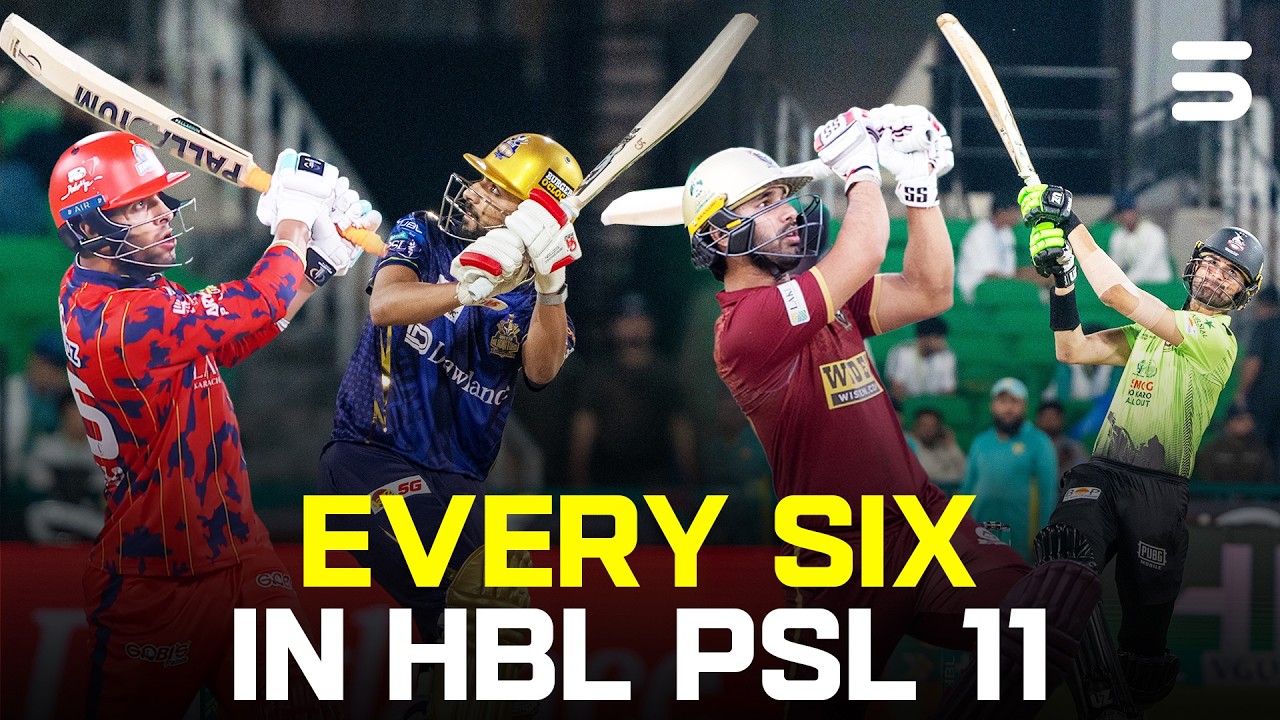 Every Six in HBL PSL 11 | Big Hits | Match Highlight | HBL PSL 2026 | MZB1T