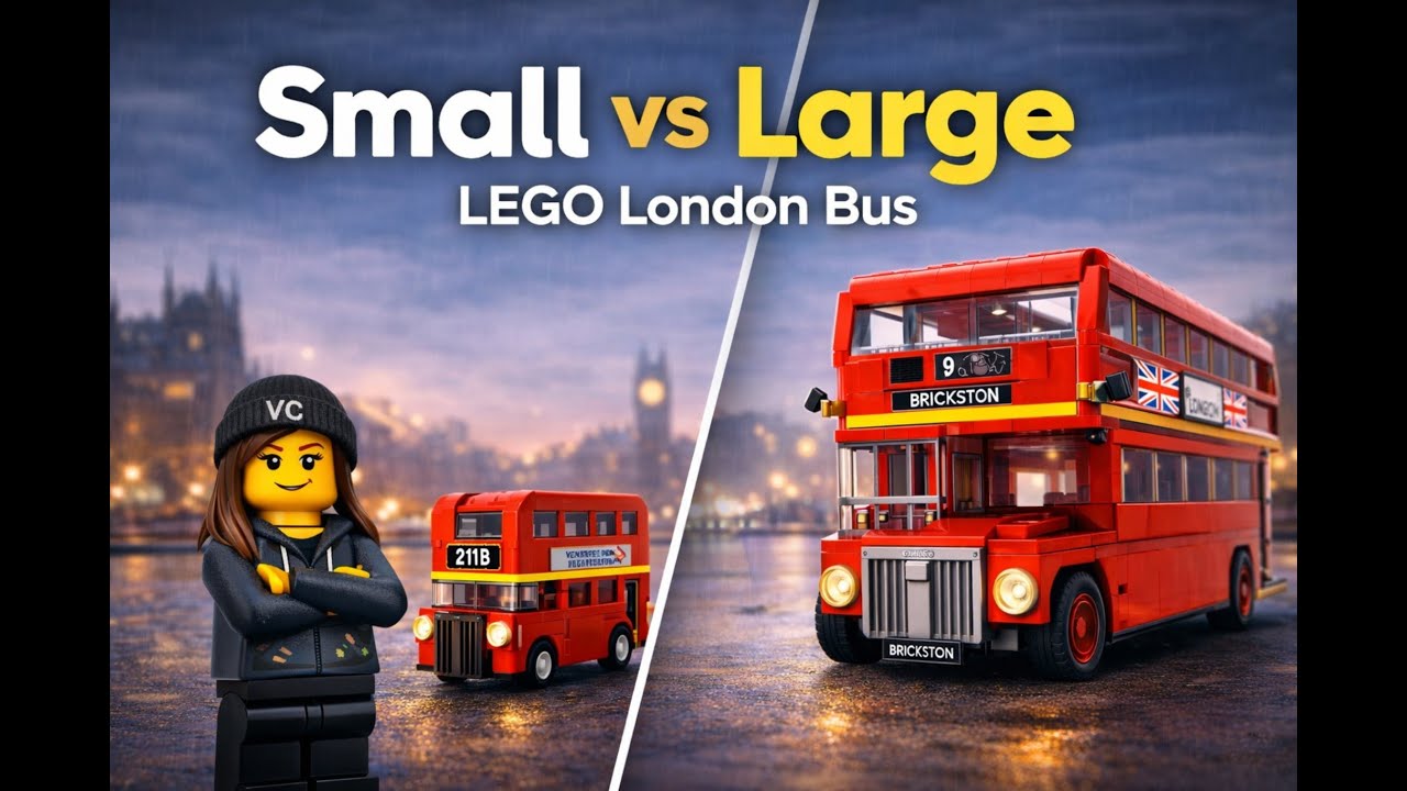 Small vs Large LEGO London Bus