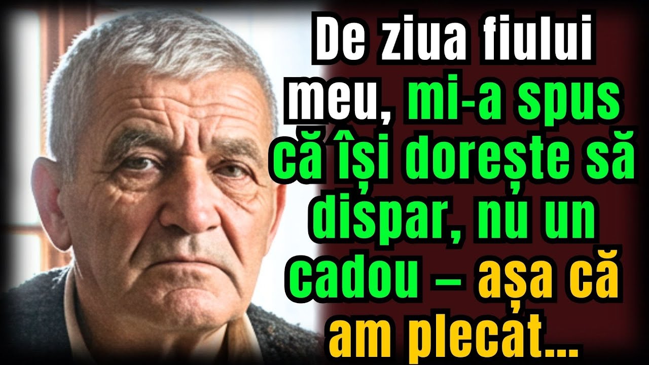 De ziua fiului meu, mi-a spus că nu vrea un cadou— ci să dispar. Așa că am plecat în liniște Povești