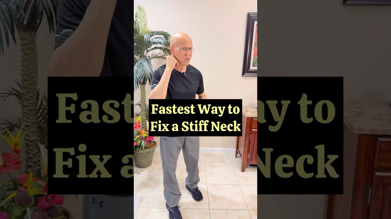 Fastest Way to Fix a Stiff Neck!  #drmandell #health #stiffneck #neck