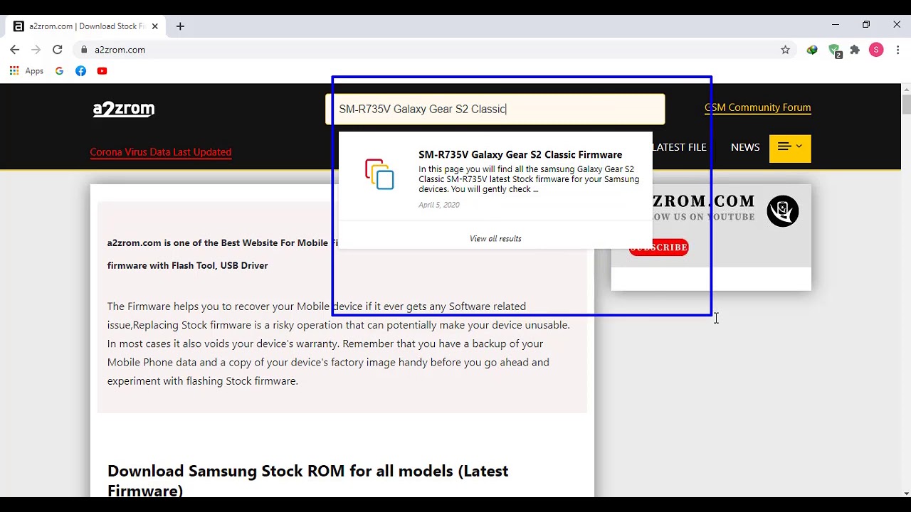 How To Download Samsung SM-R735V Galaxy Gear S2 Classic Stock Firmware (Flash File) Android Device