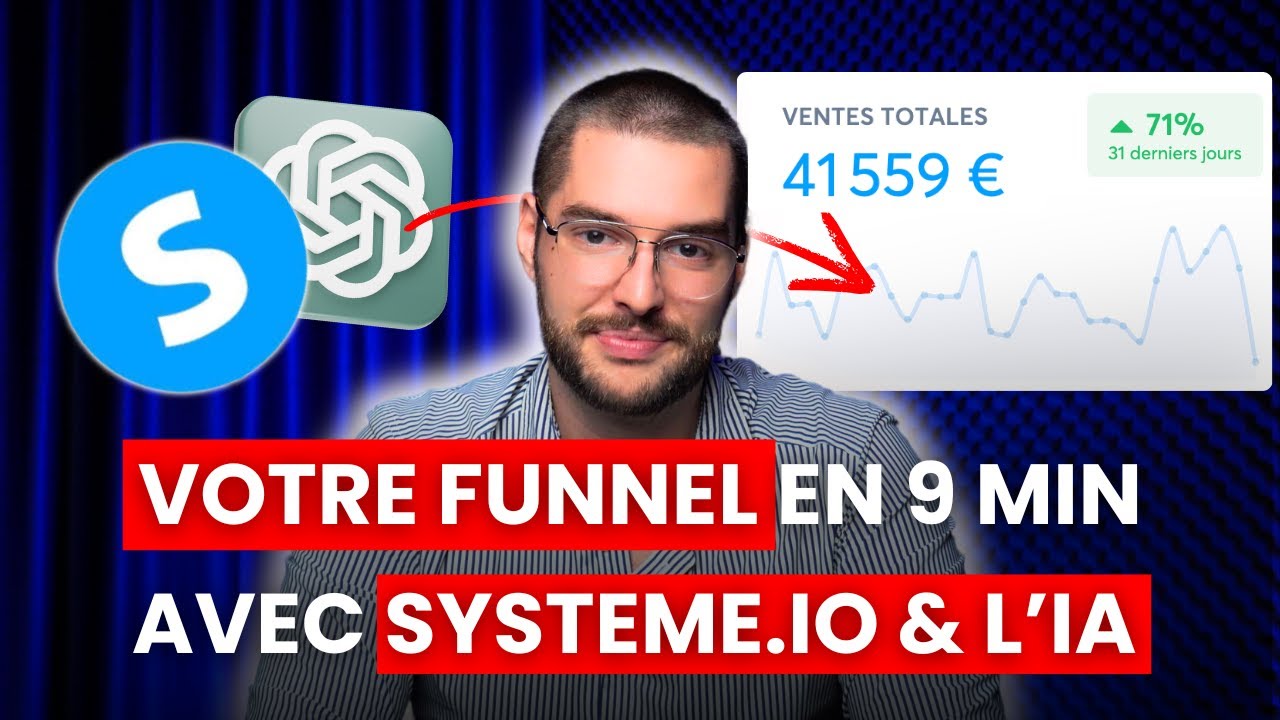 Créer un tunnel de vente en 9 minutes avec Systeme.io et ChatGPT (Guide Gratuit 2025)