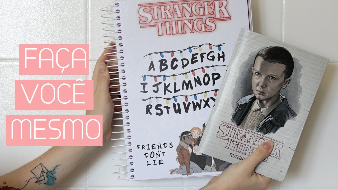 DIY- CADERNOS STRANGER THINGS