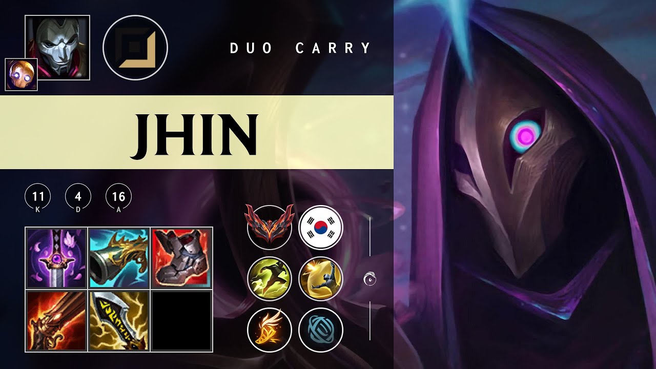 Jhin ADC vs Yunara - KR Grandmaster Patch 25.22