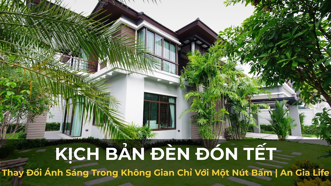 Kịch Bản Đèn Đón Tết: Thay Đổi Ánh Sáng Trong Không Gian Chỉ Với Một Nút Bấm | An Gia Life