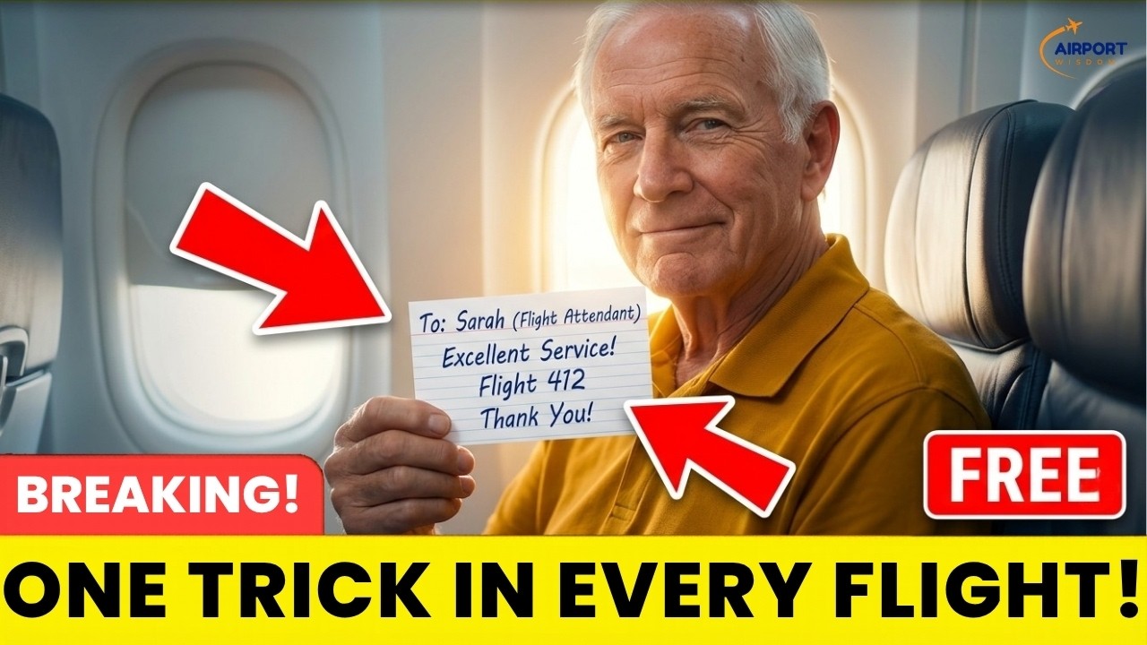 Flying Over 60? Flight Crews Will Quietly Give You These 15 FREE Upgrades If You Just Ask🔥