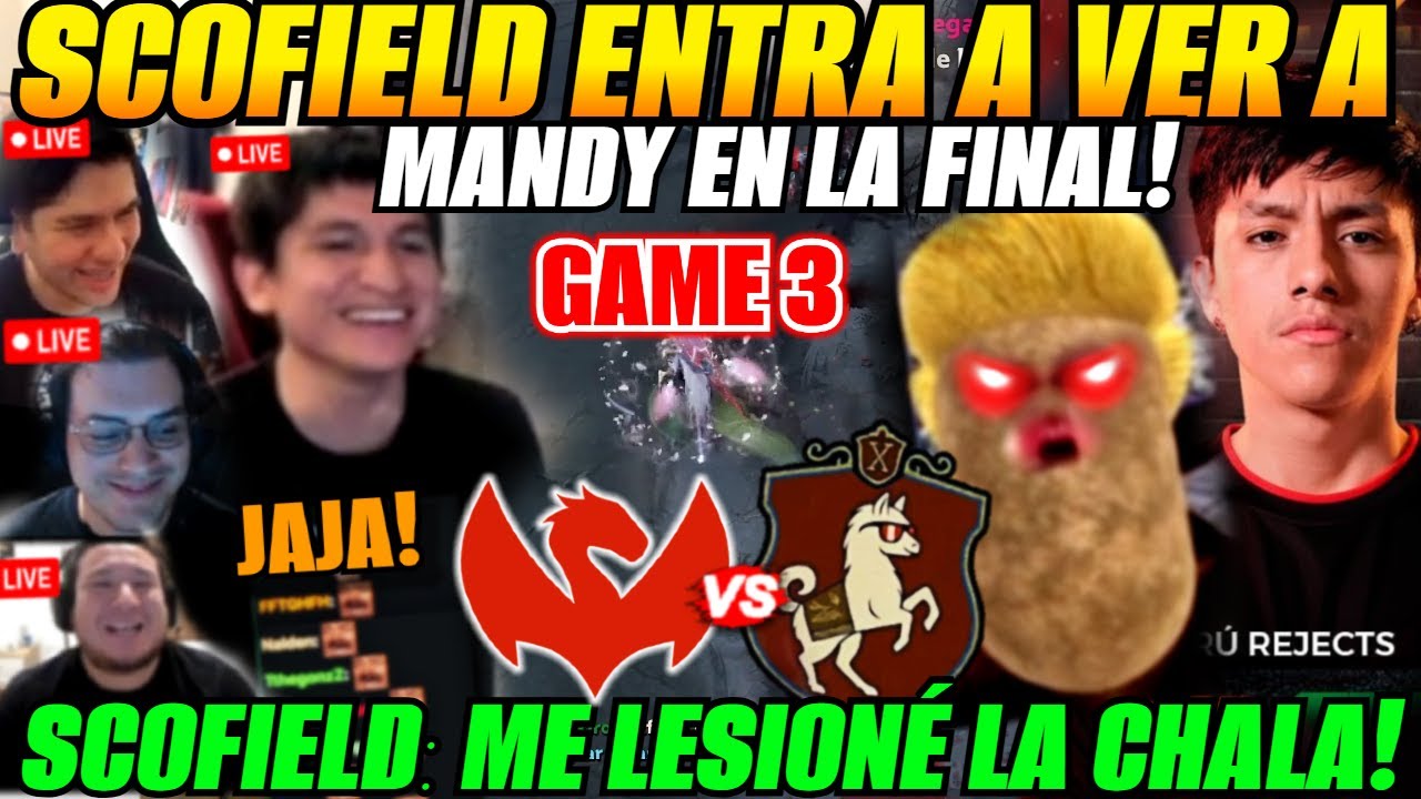 😲Soofield entra a ver a Mandy en la Final! analizan GAME 3 PERU REJECTS vs AMARU Bo5 - CCT S2: SA😲