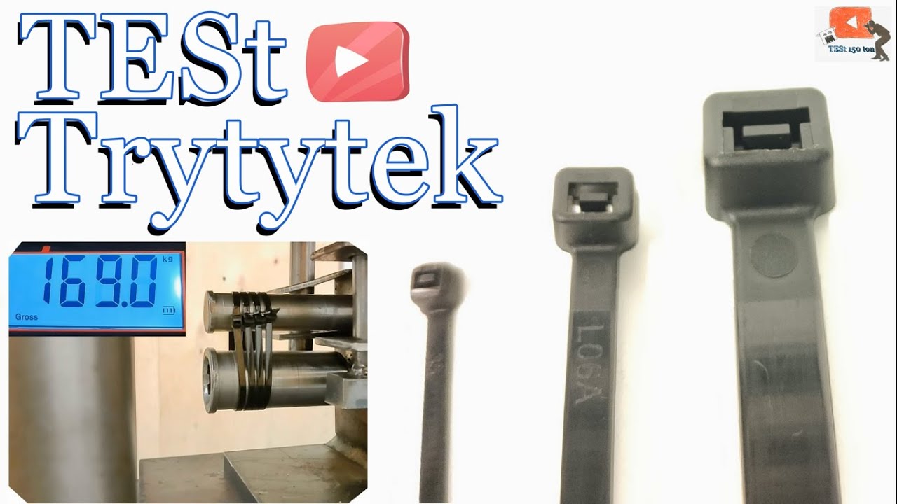 Trytytka Jak mocne są opaski zaciskowe ? Test 3 Trytytek 2,5mm 4,5mm 9mm Zobacz ile wytrzymają KG 💪💥