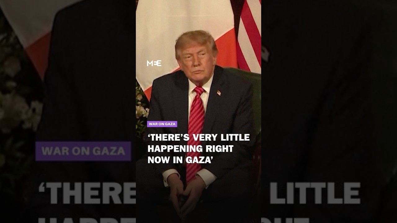 Trump says &lsquo;very little happening in Gaza&rsquo; after US facilitate a &lsquo;peace of a kind&rsquo;