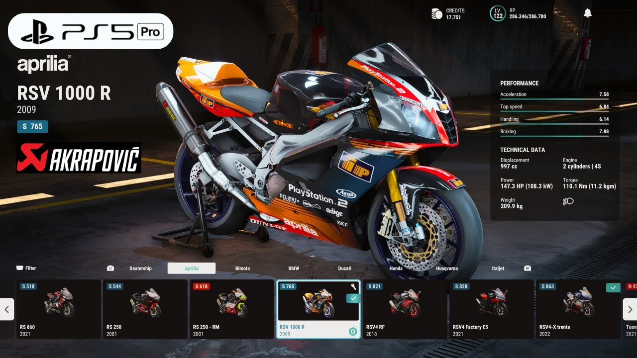 RIDE 5 | Customize Aprilia RSV 1000 R Akrapovic Brutal Sound Gameplay [4K PS5 Pro]