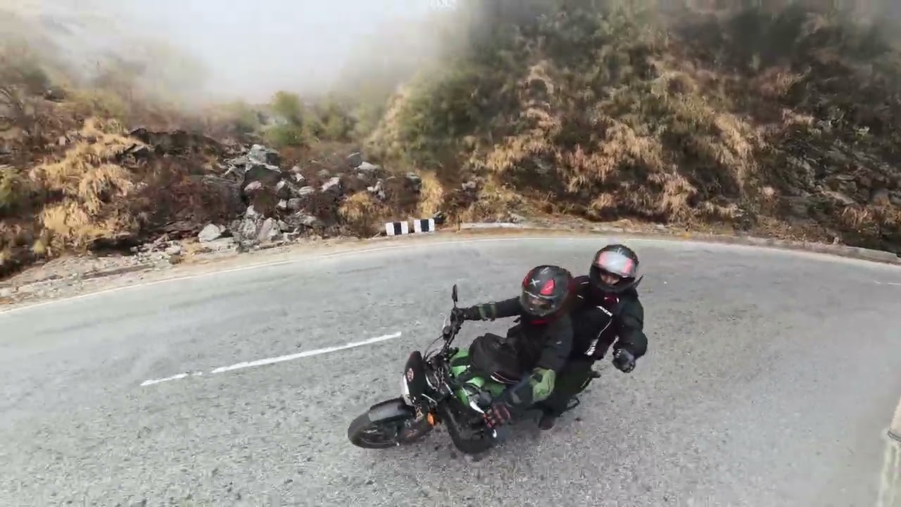 Riding on Sikkim road 🛣️ and explore every offbeat with royal Enfield 350 #royalenfield