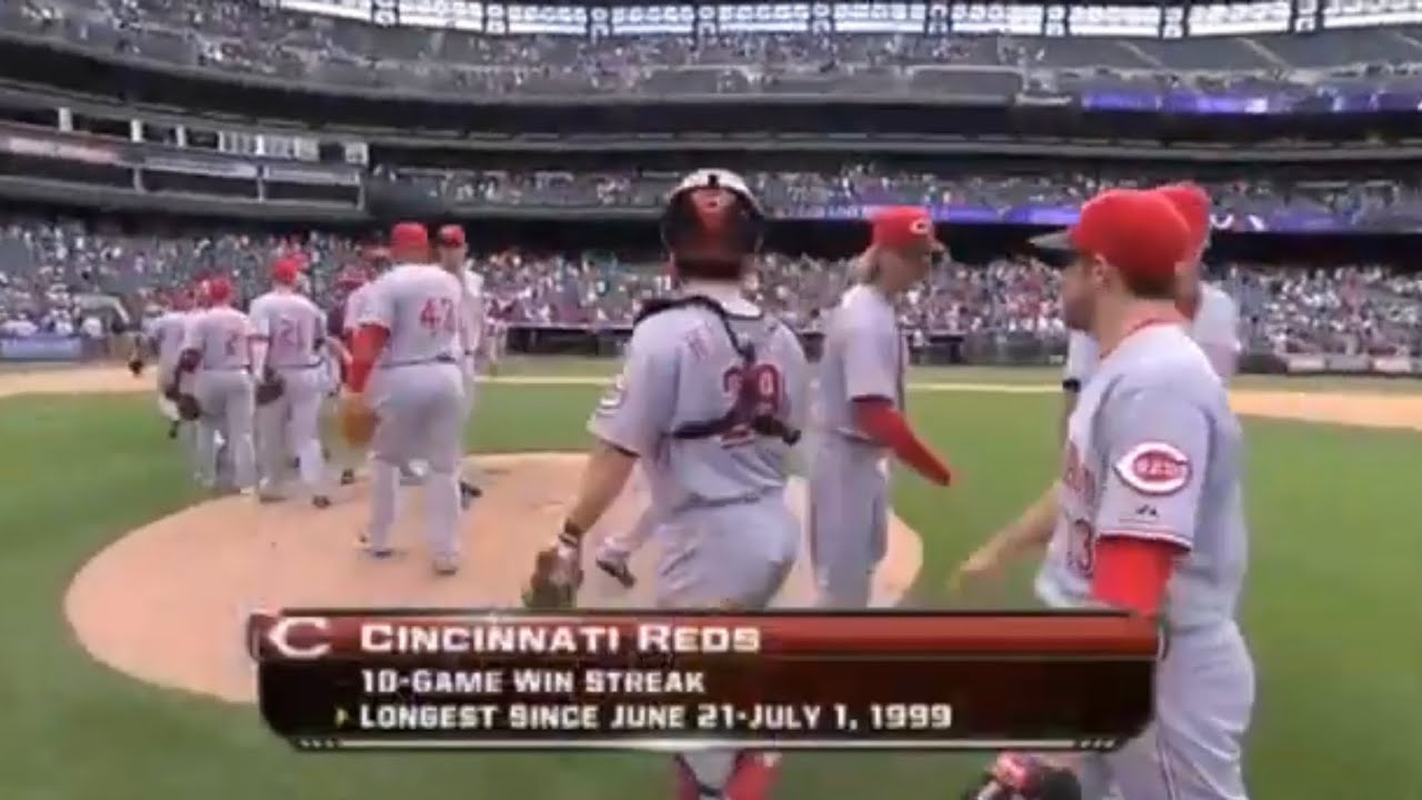 Cincinnati Reds 10-game win streak in 2012