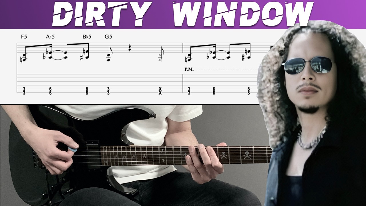 METALLICA - DIRTY WINDOW (Guitar cover with TAB | Lesson)