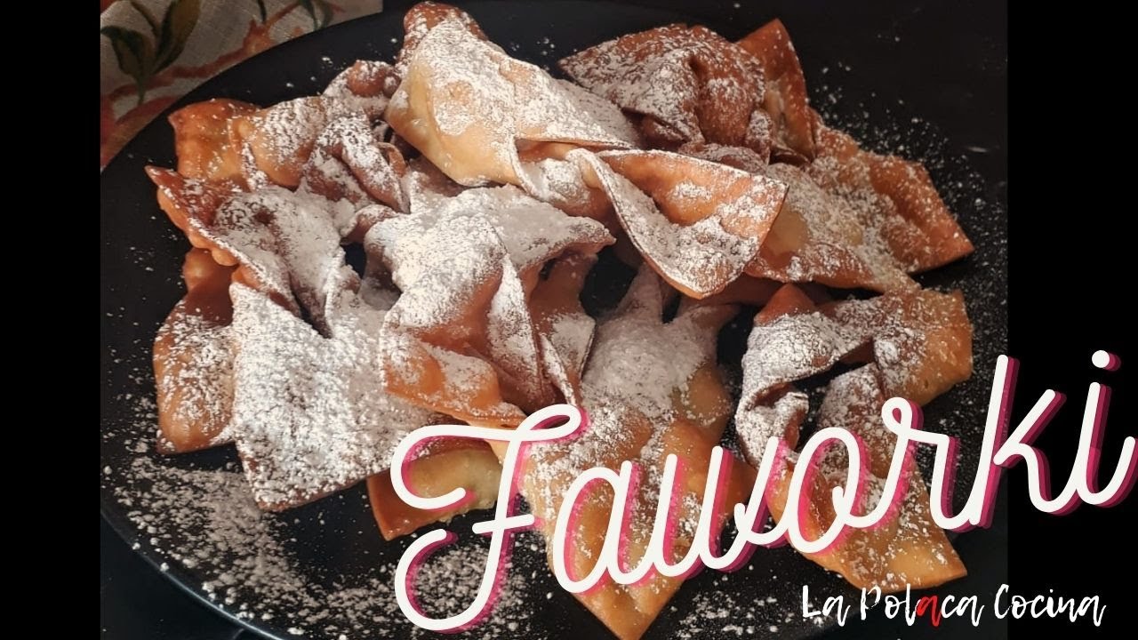 Como Hacer Faworki | Postre Polaco | Receta Polaca Fácil | Faworki o Chruściki